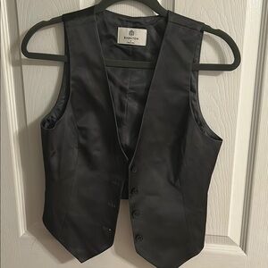 Babaton charcoal  Satin Vest